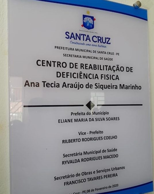 Reinauguração do Centro de Reabilitação de Deficiência Física