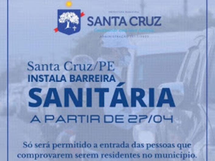 Instalação de Barreira Sanitária em Santa Cruz